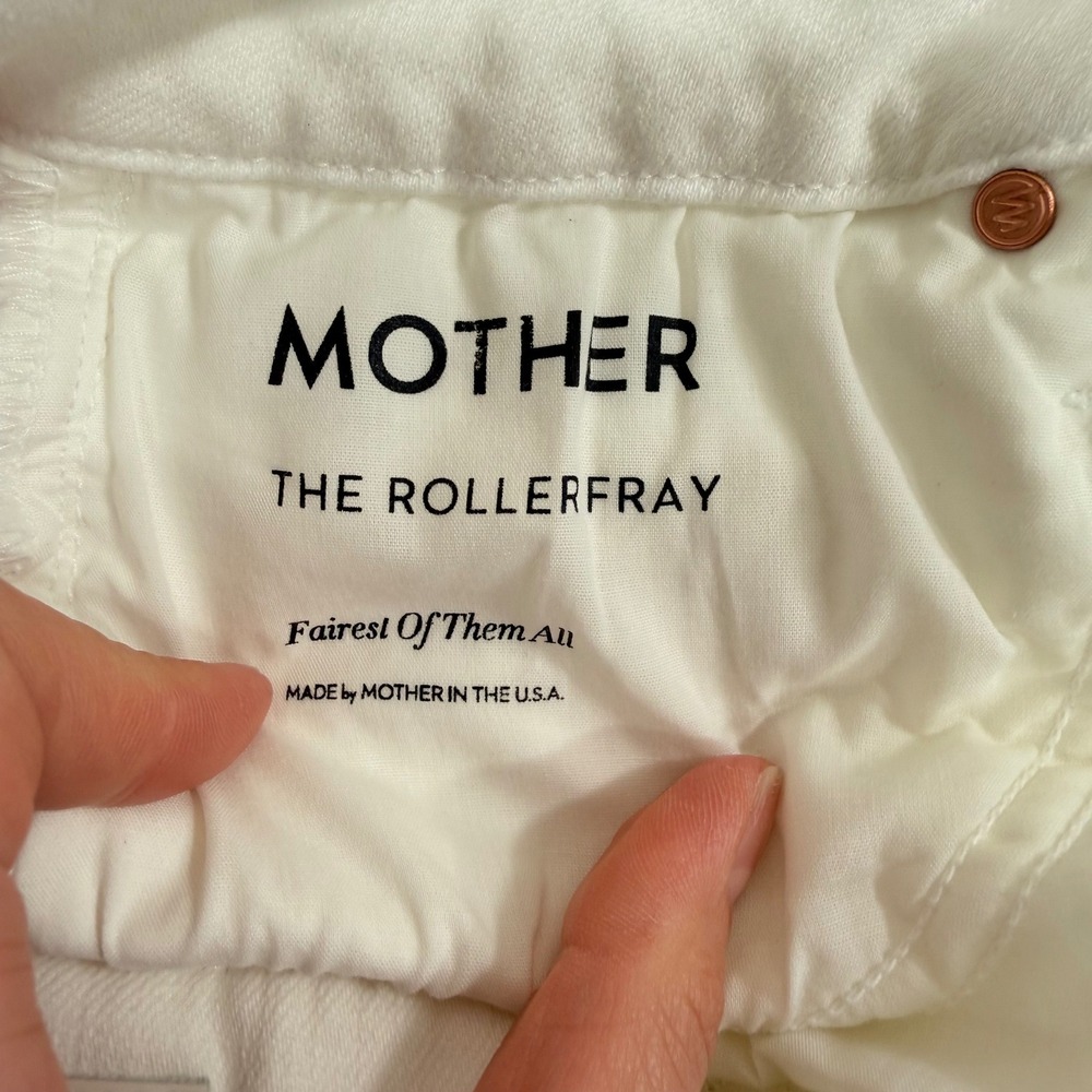 Mother The Roller Fray‎ Jeans in Fairest Of Them All Wide Leg Size 28 - Picture 7 of 12